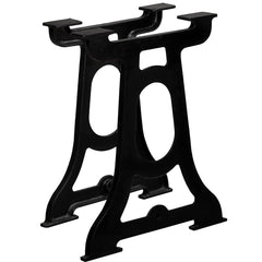 Dining Table Leg Set of 2 Black Cast iron Standard Durable