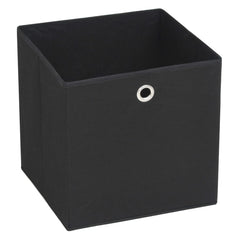 Storage Box Pack of 4 Black Non-woven fabric (Polyethylene: 100%)