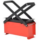 Paper Log Briquette Maker Steel 13.4x5.5x5.5 Black and Red