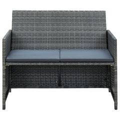 Patio Sofa Set Set of 4 Gray