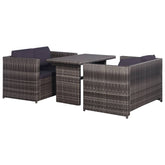 Garden Dining Set Grey