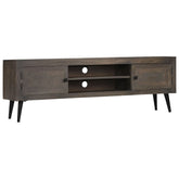 TV Cabinet Brown Mango Wood 55.1 x 11.8 x 17.7 in TV Cabinet
