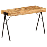 Writing Table Natural wood Solid mango wood, Steel Medium