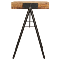 Writing Table Natural wood Solid mango wood, Steel Medium