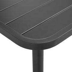 Outdoor Table Dark Grey E-coated and Powder-Coated Steel