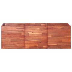 Raised Bed Natural brown Solid Acacia wood Large Durable