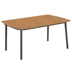 Dining Table Brown Solid Acacia wood Large Durable Dining Table