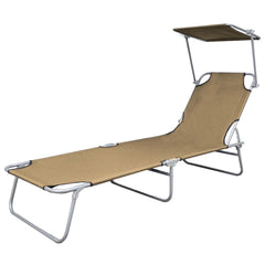 Sunlounger Taupe