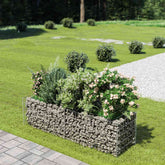 Gabion Raised Bed Silver Galvanized steel 70.9 x 19.7 x 19.7 in