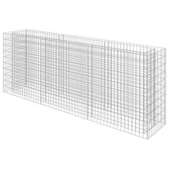Gabion Raised Bed Silver Galvanized steel Large Durable