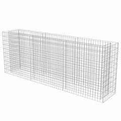 Gabion Raised Bed Silver Galvanized steel Large Durable
