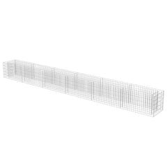 Gabion Raised Bed Silver Galvanized steel 21.3 x 19.7 x 19.7 in