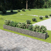 Gabion Raised Bed Silver Galvanized steel 21.3 x 19.7 x 19.7 in