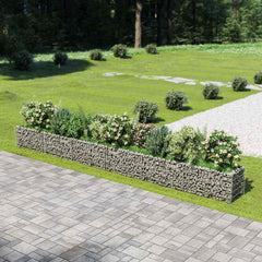 Gabion Raised Bed Silver Galvanized steel 21.3 x 19.7 x 19.7 in
