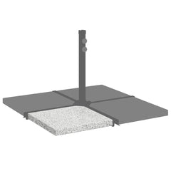 Umbrella Weight Plate Grey Granite Regular Heavy Weight Endurance