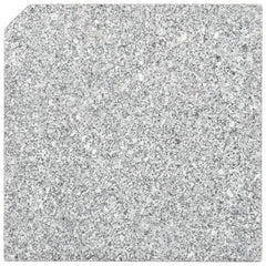 Gray granite square umbrella weight plate with a 55.1 lb solid base for stability.