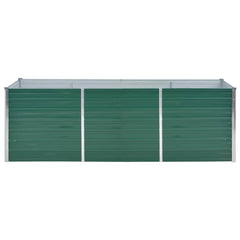 Raised Bed Green Galvanized Steel 94.5x31.5x30.3 in Raised Bed