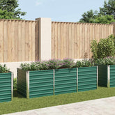 Raised Bed Green Galvanized Steel 94.5x31.5x30.3 in Raised Bed