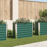 Raised Bed Green Galvanized Steel 39.4 x 15.7 x 30.3 in
