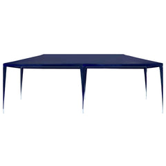 Bostome blue outdoor party tent with a spacious canopy and sturdy steel frame.