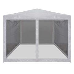 Party Tent with 4 Mesh Sidewalls 9.8' x 9.8'