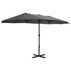 Garden Parasol Anthracite Polyester, Aluminum Extra Large