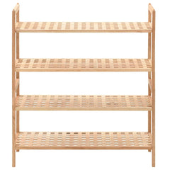 Shoe Rack Brown Solid walnut wood Medium Shoe Rack Rectangular