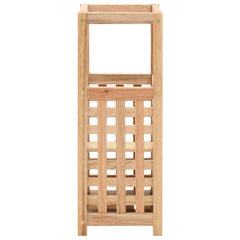 Bostome solid walnut wood umbrella stand with a latticed design for organized storage.