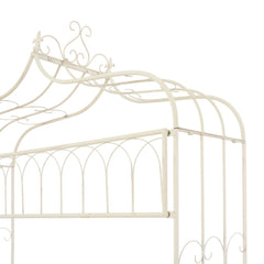 Garden Bench Antique White Wrought Iron Standard Garden Bench