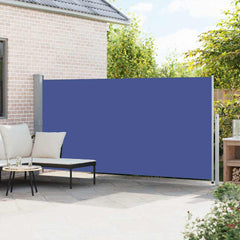 Side Awning Green grey, blue Steel, 100% polyester with PU coating