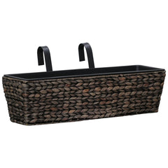 Garden Planter Set of 2 Brown Water hyacinth, steel
