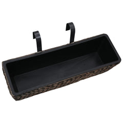 Garden Planter Set of 2 Brown Water hyacinth, steel