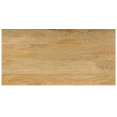 Coffee Table Natural wood and white steel Solid mango wood and steel