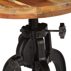 Side Table Varies Solid reclaimed wood, powder-coated cast iron