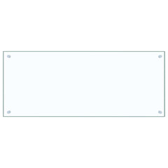 Kitchen Backsplash Transparent 39.4x15.7 Tempered Glass
