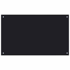 Kitchen Backsplash Black 39.4x23.6 Tempered Glass