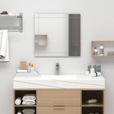 Wall Mirror Transparent Glass 31.5 x 23.6 in Minimalistic