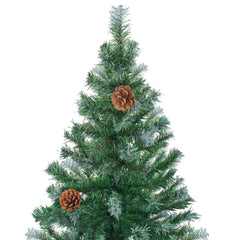 Christmas Tree Green with white tips PVC 6 ft Collapsible