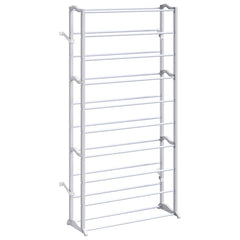 Shoe Rack Grey Polypropylene Compact Light Weight Shoe Rack