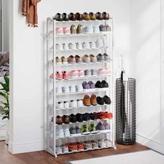 Shoe Rack Grey Polypropylene Compact Light Weight Shoe Rack