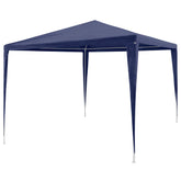 Gazebo Blue Polyethylene, Steel Large Foldable Gazebo Square