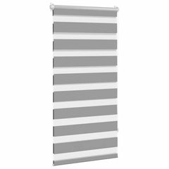 Zebra blind 31.9x59.1 Fabric Width 30.2 grey