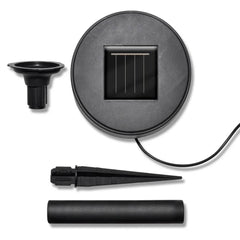 Garden Light Set of 3 Cool White Plastic Small Solar