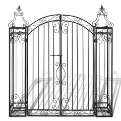 Ornamental Garden Gate Wrought Iron 4'x8x4' 5