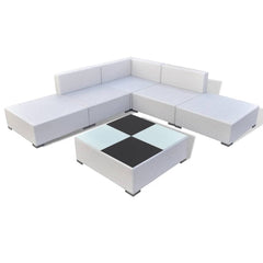 Lounge Set White and Black