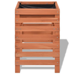 Planter Beige Solid Chinese Fir Wood Medium Planters Planter
