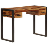 Desk Brown Solid Acacia wood, Powder-coated steel Medium Desk