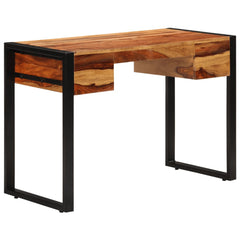 Desk Brown Solid Acacia wood, Powder-coated steel Medium Desk