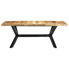 Dining Table Brown Solid Mango Wood 78.7 x 39.4 x 29.5 in