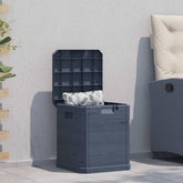 Storage Box Anthracite Plastic (with wood effect) Compact